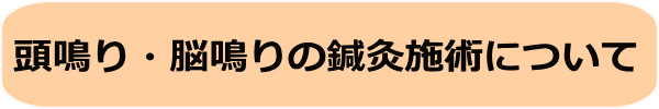 頭鳴り・脳鳴りの鍼灸施術について