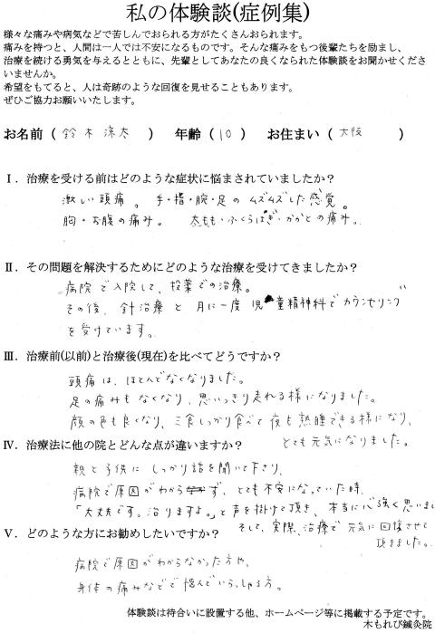 木もれび鍼灸院　口コミ